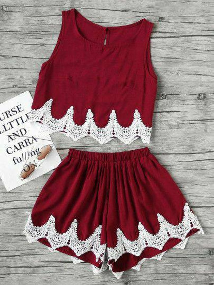 Fashion Conjunto vermelho 