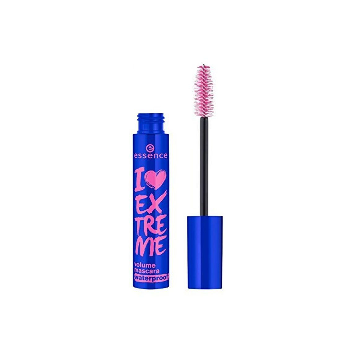 Producto Essence i love extreme mascara volumen resistente agua negra.