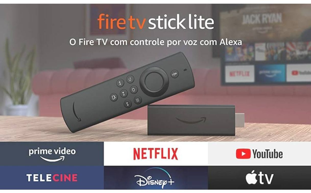 Moda Novo Fire TV Stick Lite - Voz Alexa 