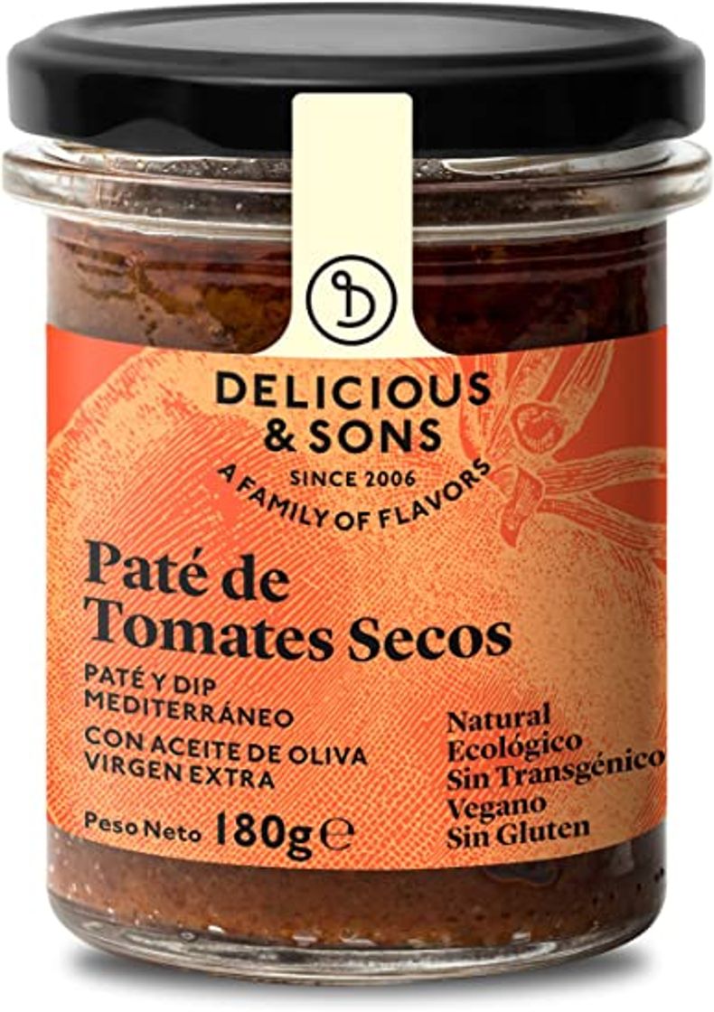 Moda Paté de tomates secos Ecológico - 180g - Delicious and sons