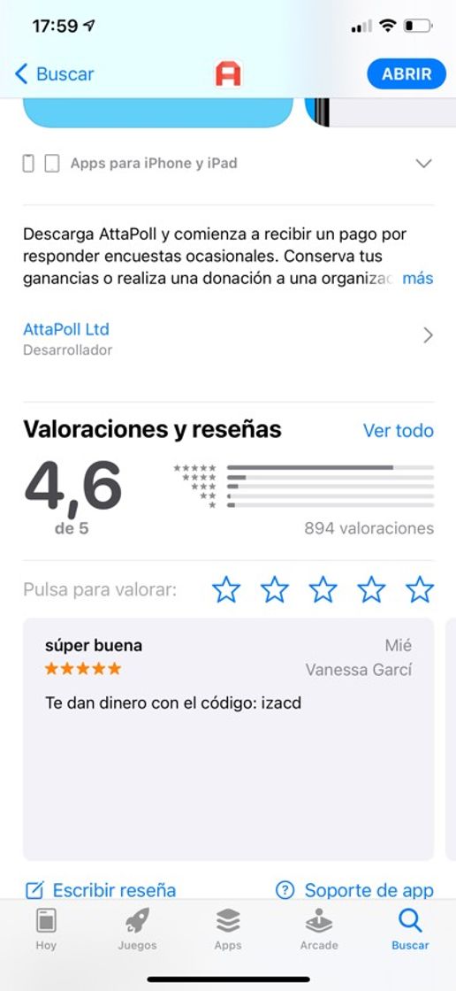 Aplicaciones ￼App te hace ganar pasta 🤑 