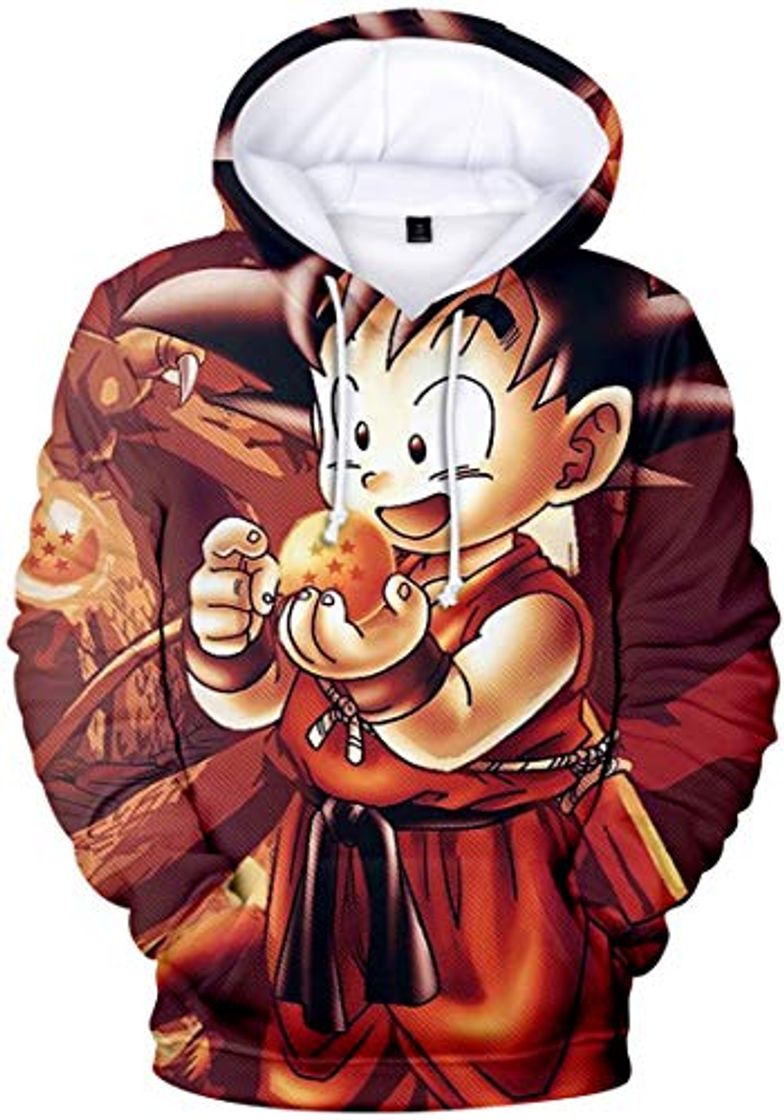 Fashion Chaos World Dragon Ball Sudadera Niños 3D Impresión con Capucha Manga Larga