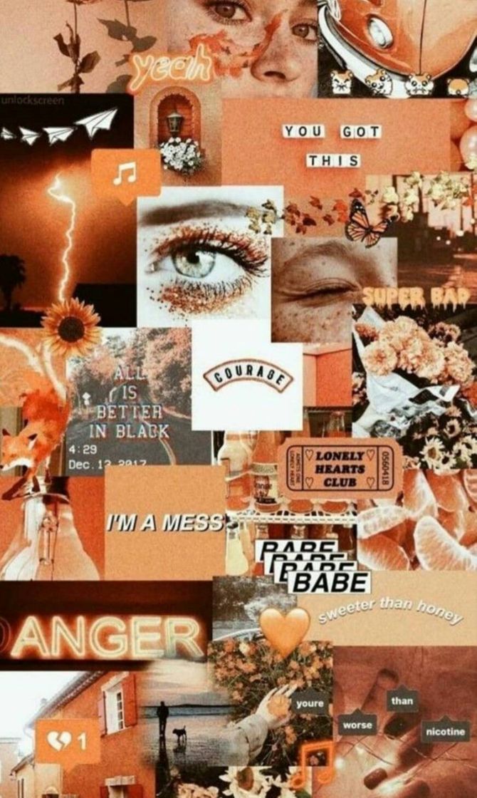 Moda Wallpapers aesthetic laranaja 🍊