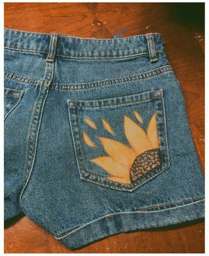 Customização de calça jeans 👖♡