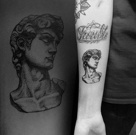 Michelangelo's David by Cuttlefish Tattoos