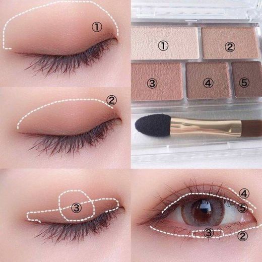 Eyeshadow makeup korean