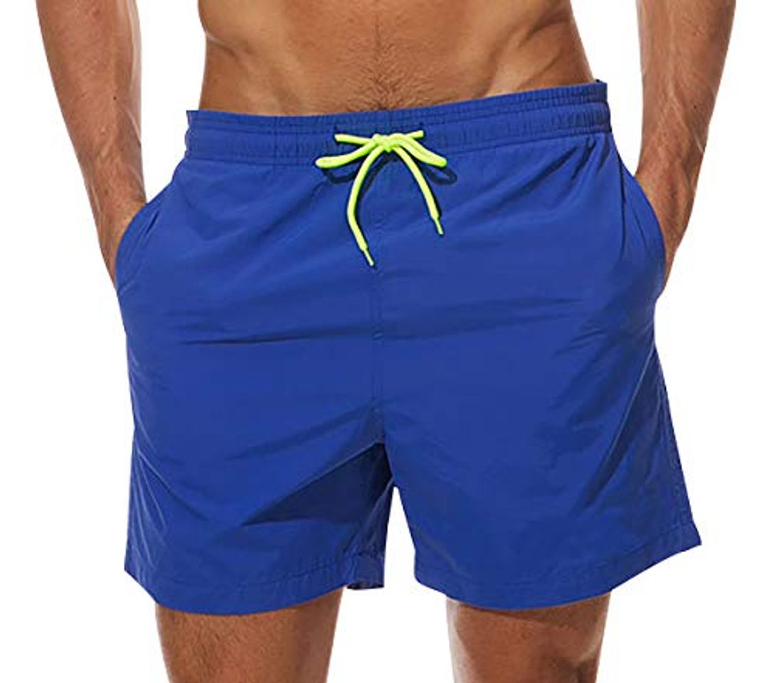 Fashion Bañador Hombre Natacion Piscina Surf Bañadores Secado Rapido Hombres Natación Playa Traje de Baño Hombre Pantalon Corto Pantalones Cortos Deporte Short Baño Corto Masculinos Talla Grande Azul 3XL