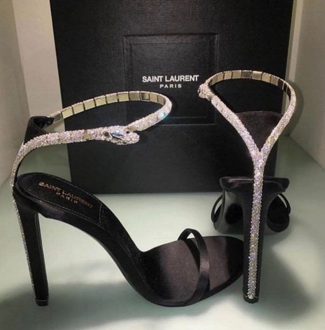 Fashion Saint Laurent Snake Heels