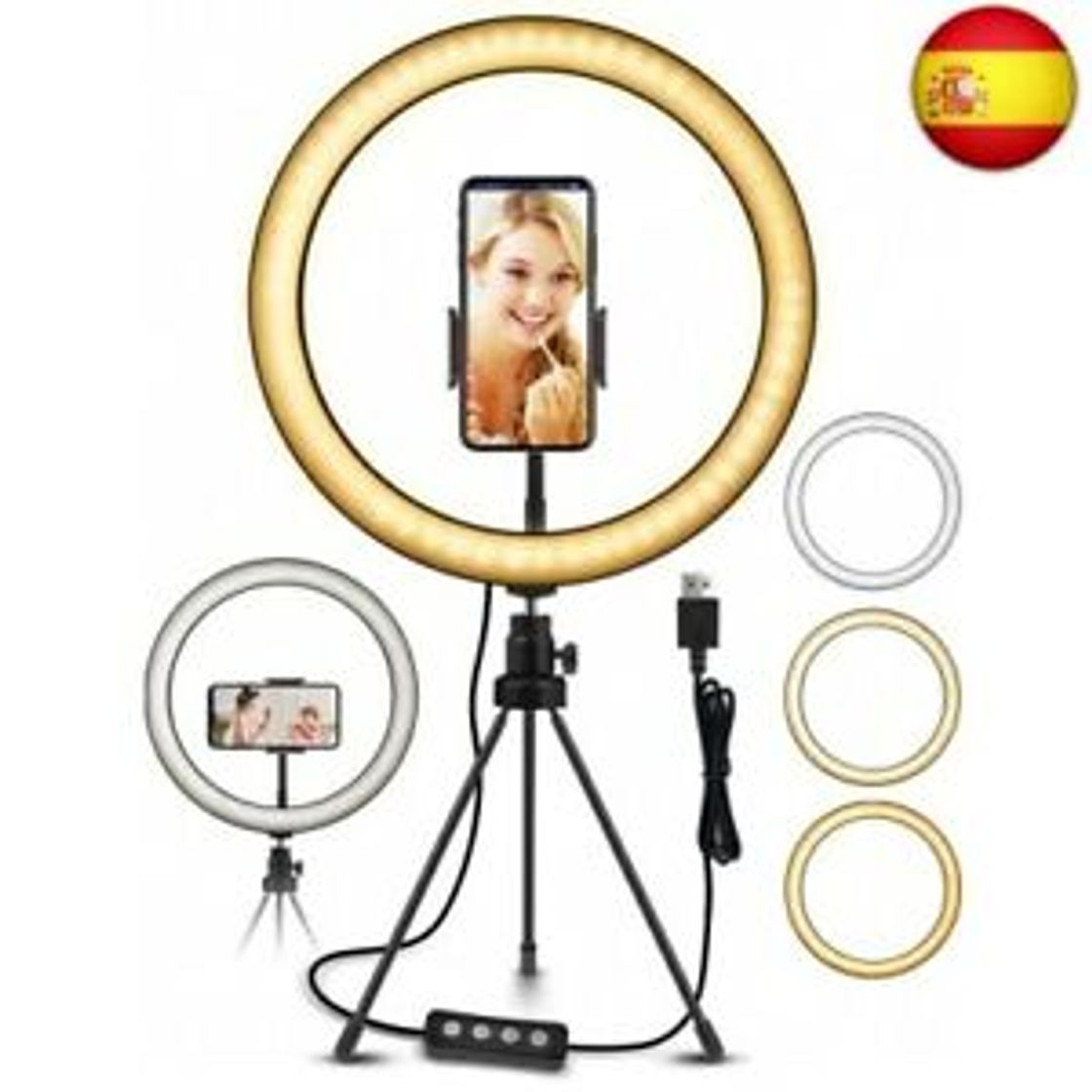 Electronic ELEGIANT Anillo de Luz LED Fotografia 10.2" de Escritorio