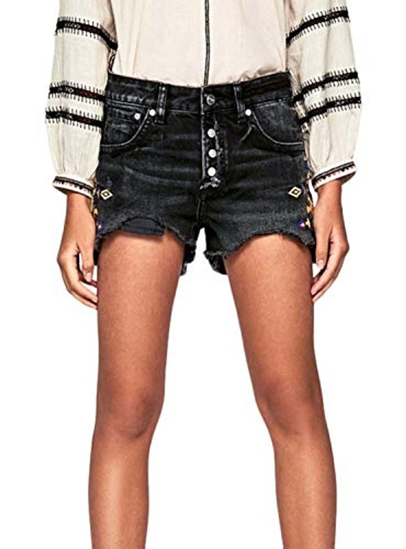 Fashion Pepe Jeans Shorts Bonita Fest Negro para Mujer 28 Negro