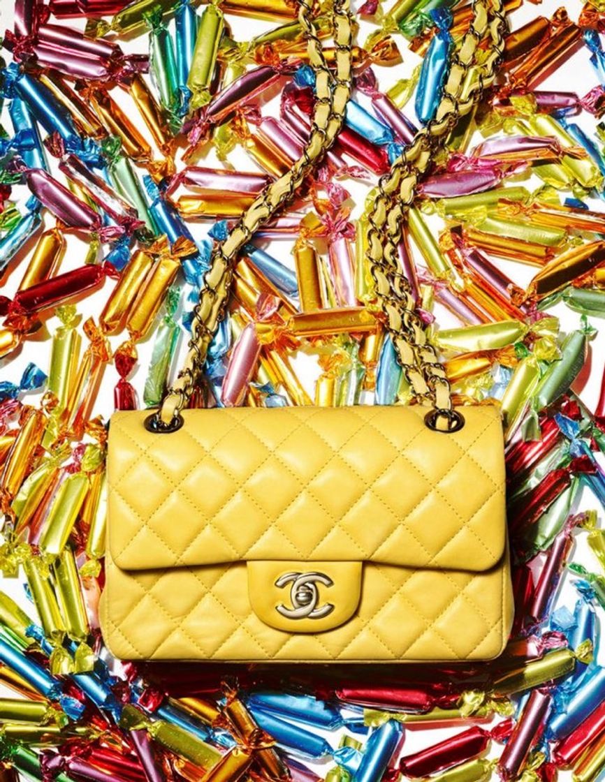 Fashion CHANEL CLASSIC FLAP AMARELA