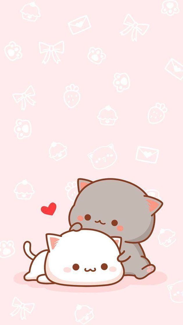 Social Wallpaper Gatinhos abraçados 