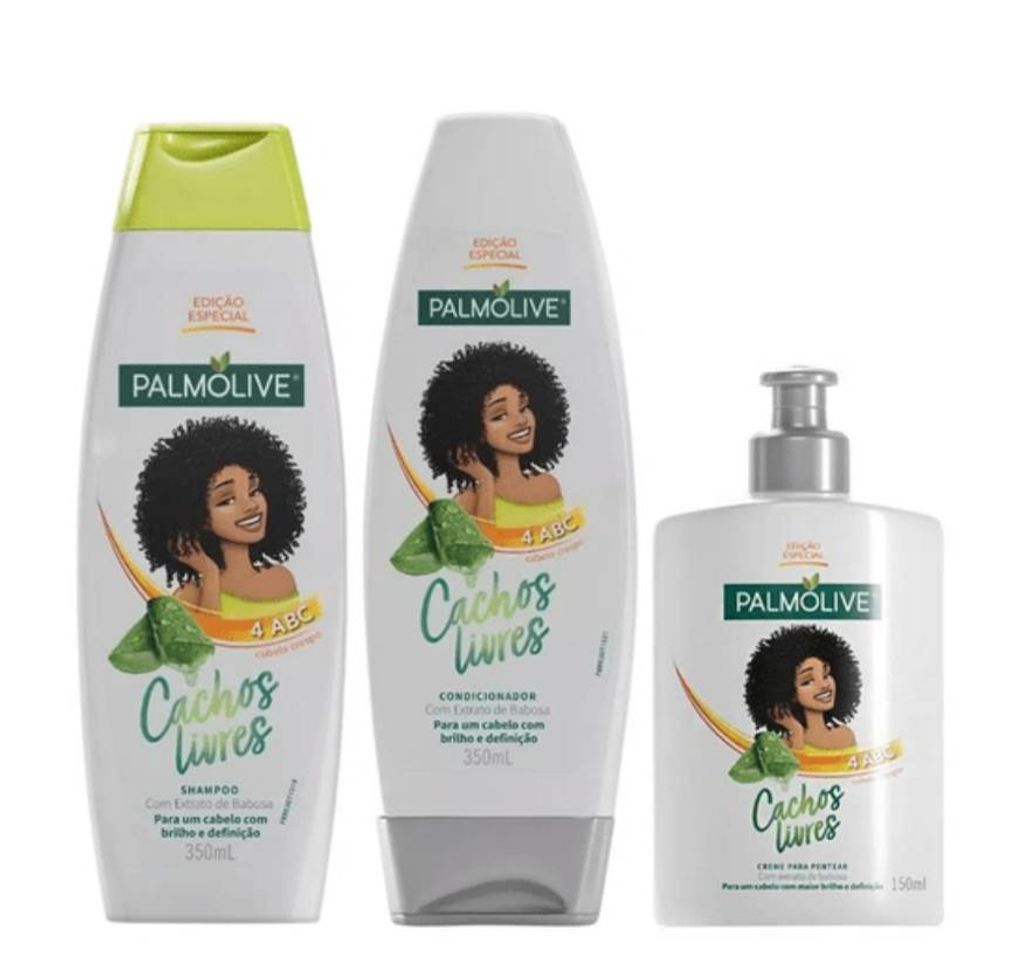 Fashion Kit de produtos para cabelo cacheado, Palmolive.