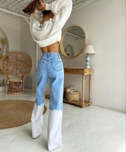 Blue & white JEANS