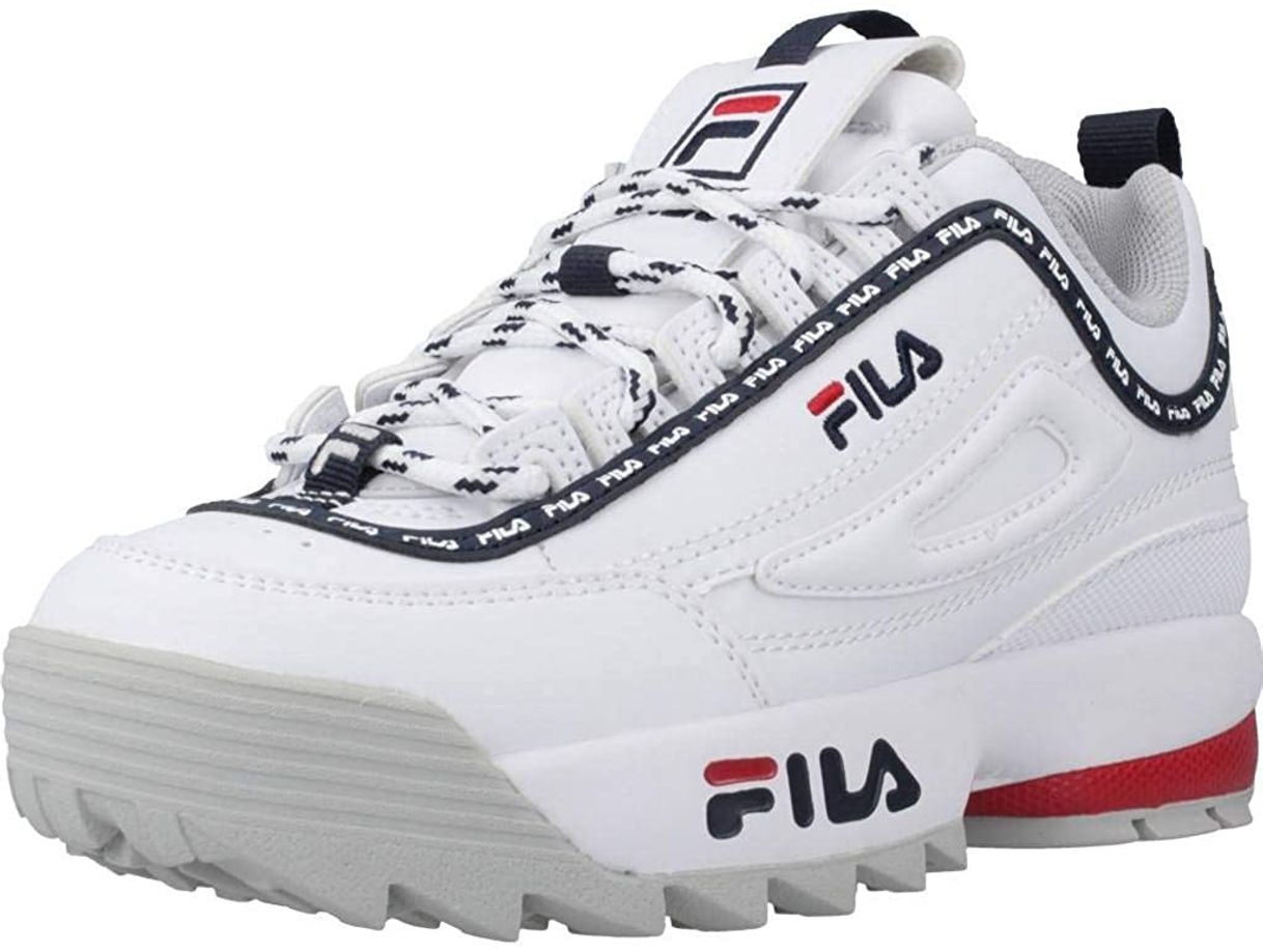 Social Zapatos de niña FILA Disruptor CB JR en Cuero Blanco 1010850
