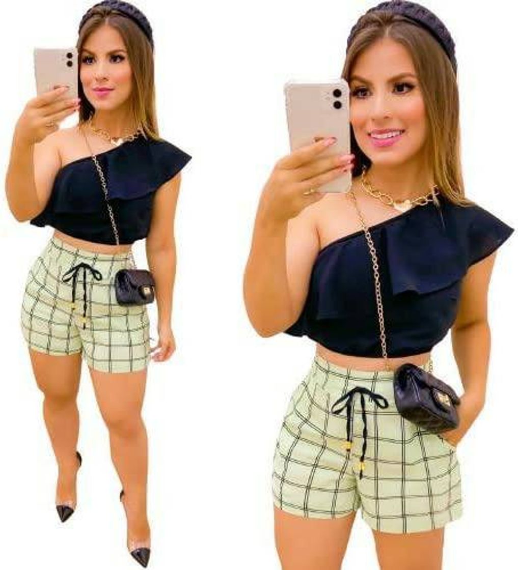 Moda Conjunto Feminino Blusa Short Moda Roupas Femininas