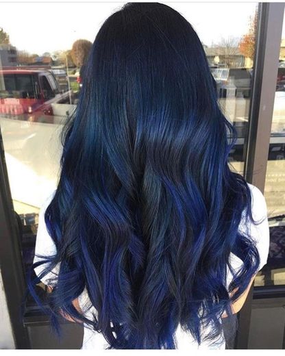 hair preto azulado