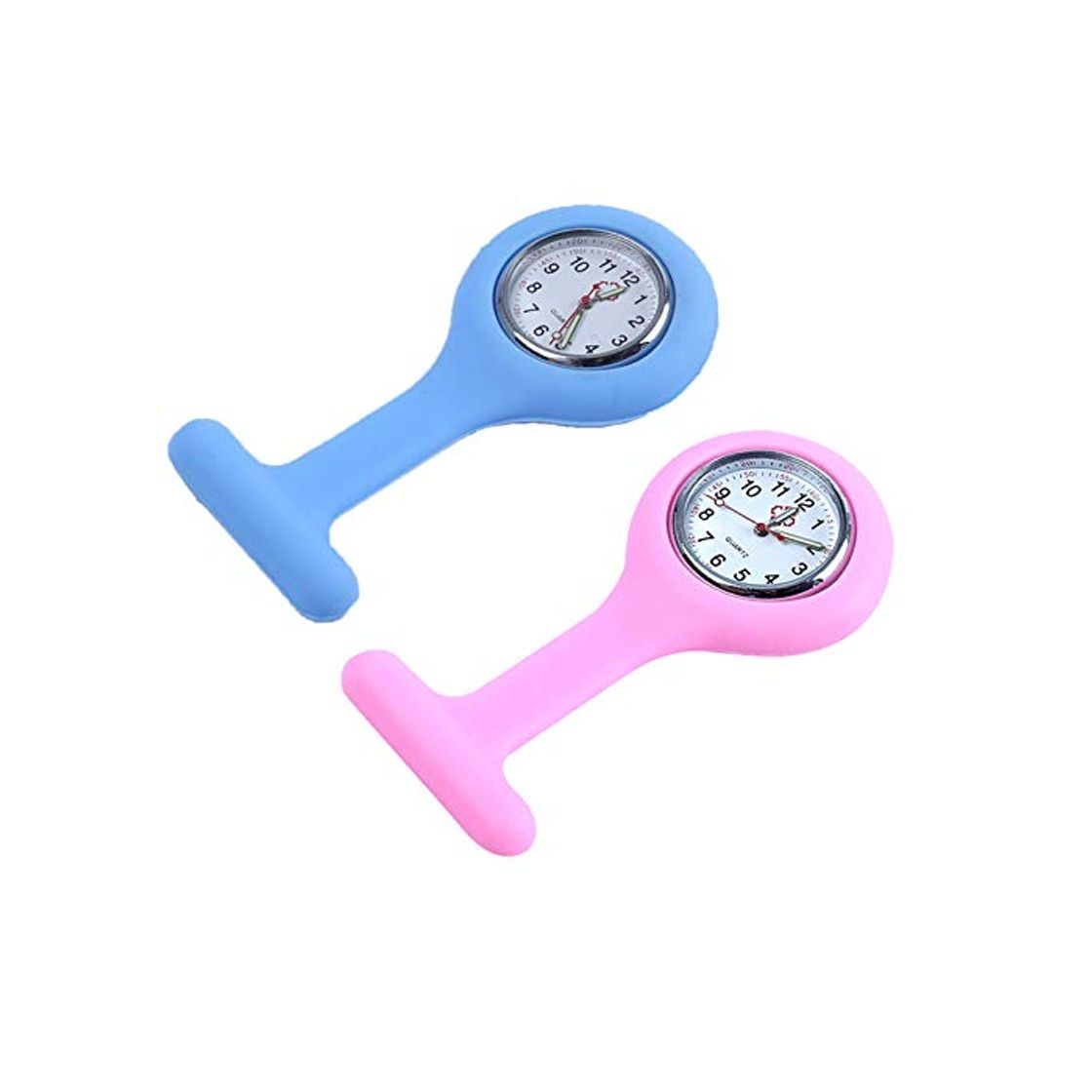 Producto 2 Piezas Reloj de Bolsillo para enfermería de Silicona y con Broche