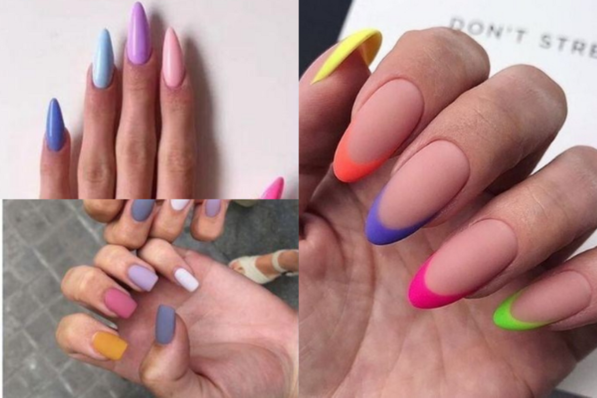 Moda Unhas coloridas