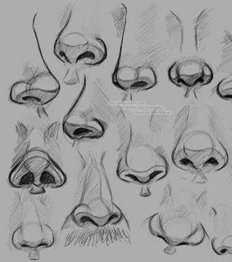 Como desenhar nariz 
