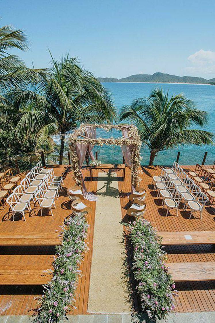 Fashion Casamento No Deck Na Praia