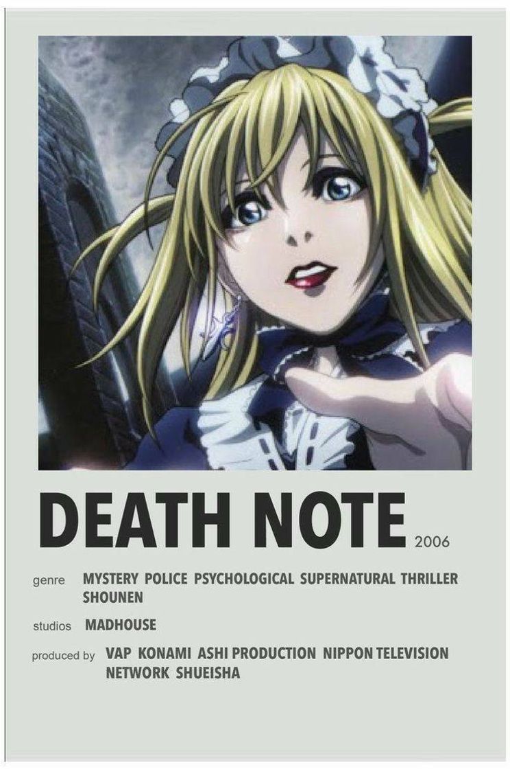 Moda DEATH NOTE 