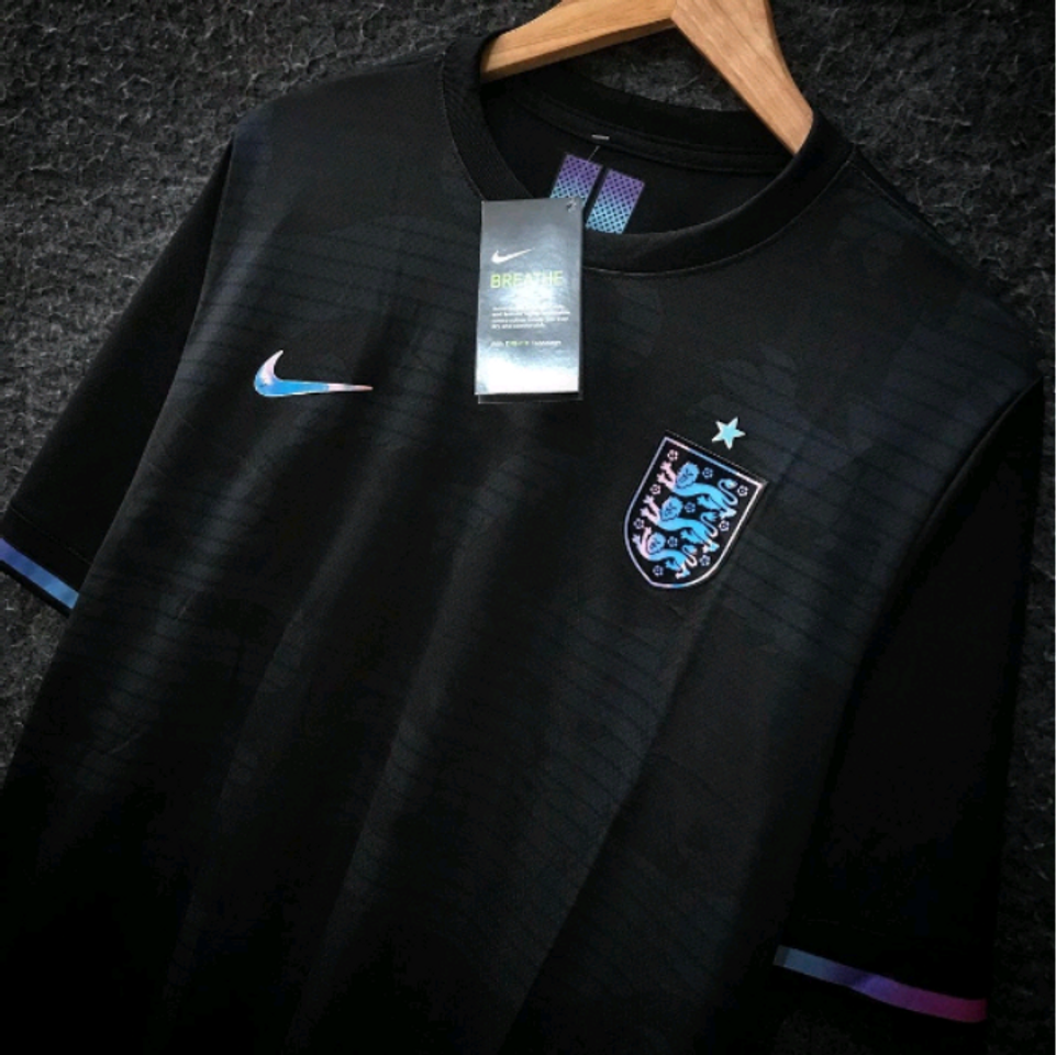 Social Camisa de time Inglaterra preta masculino 2022