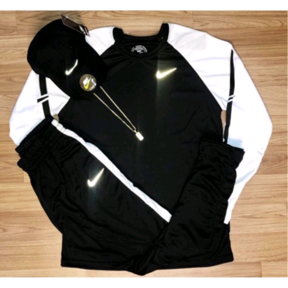 Social Conjunto Dri-fit com símbolo refletivo, vai o kit completo igual a foto