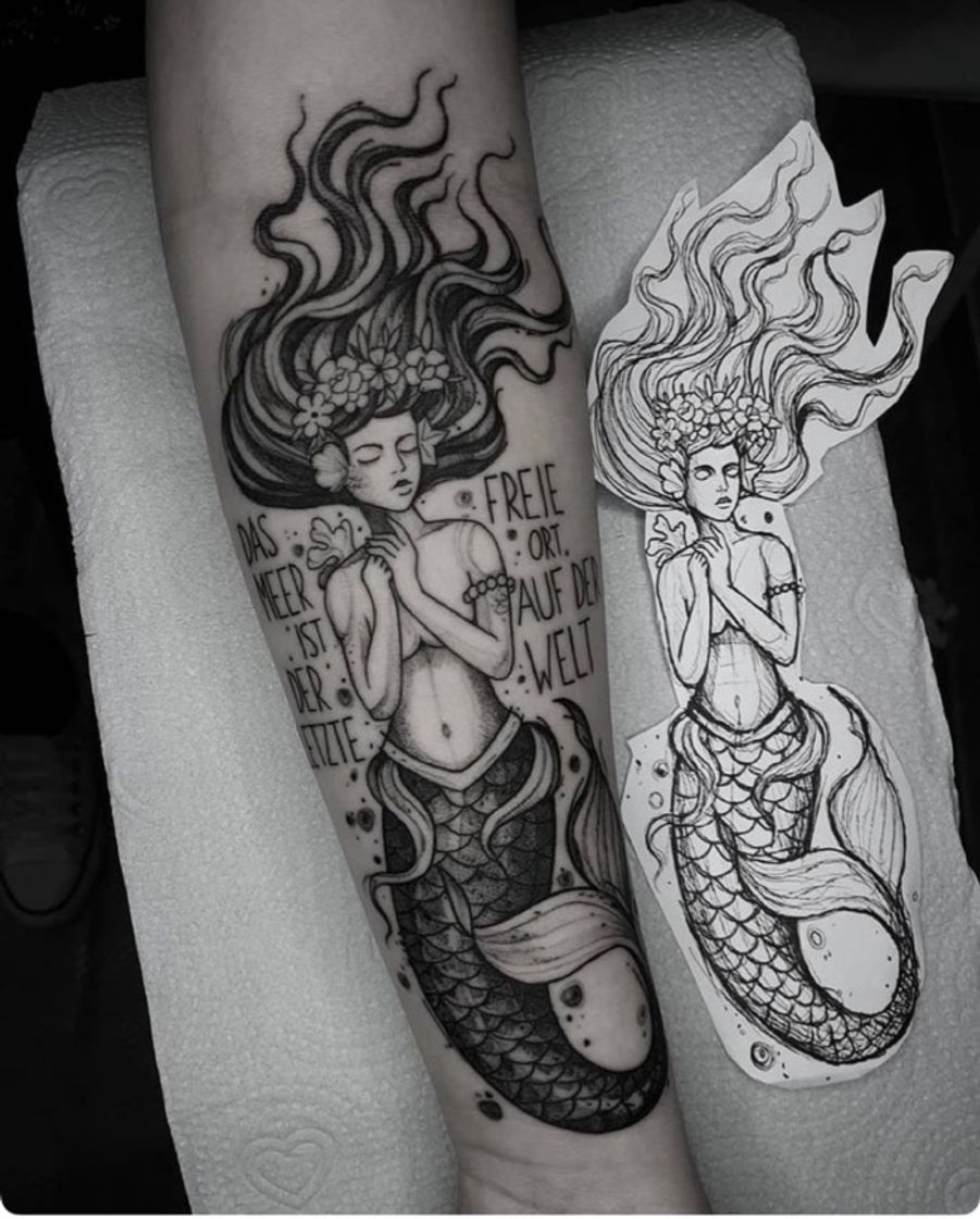 Fashion Tattoo Mermaid