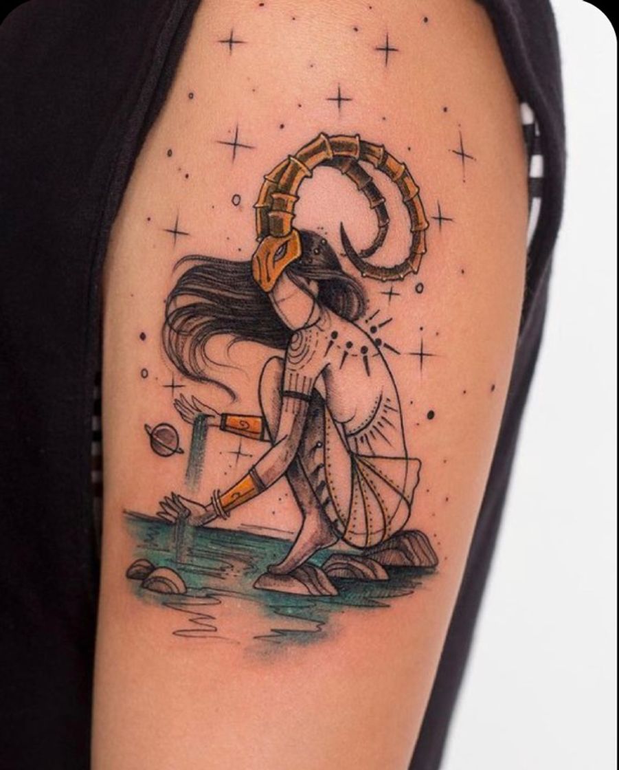 Fashion Tattoo Capricorn 