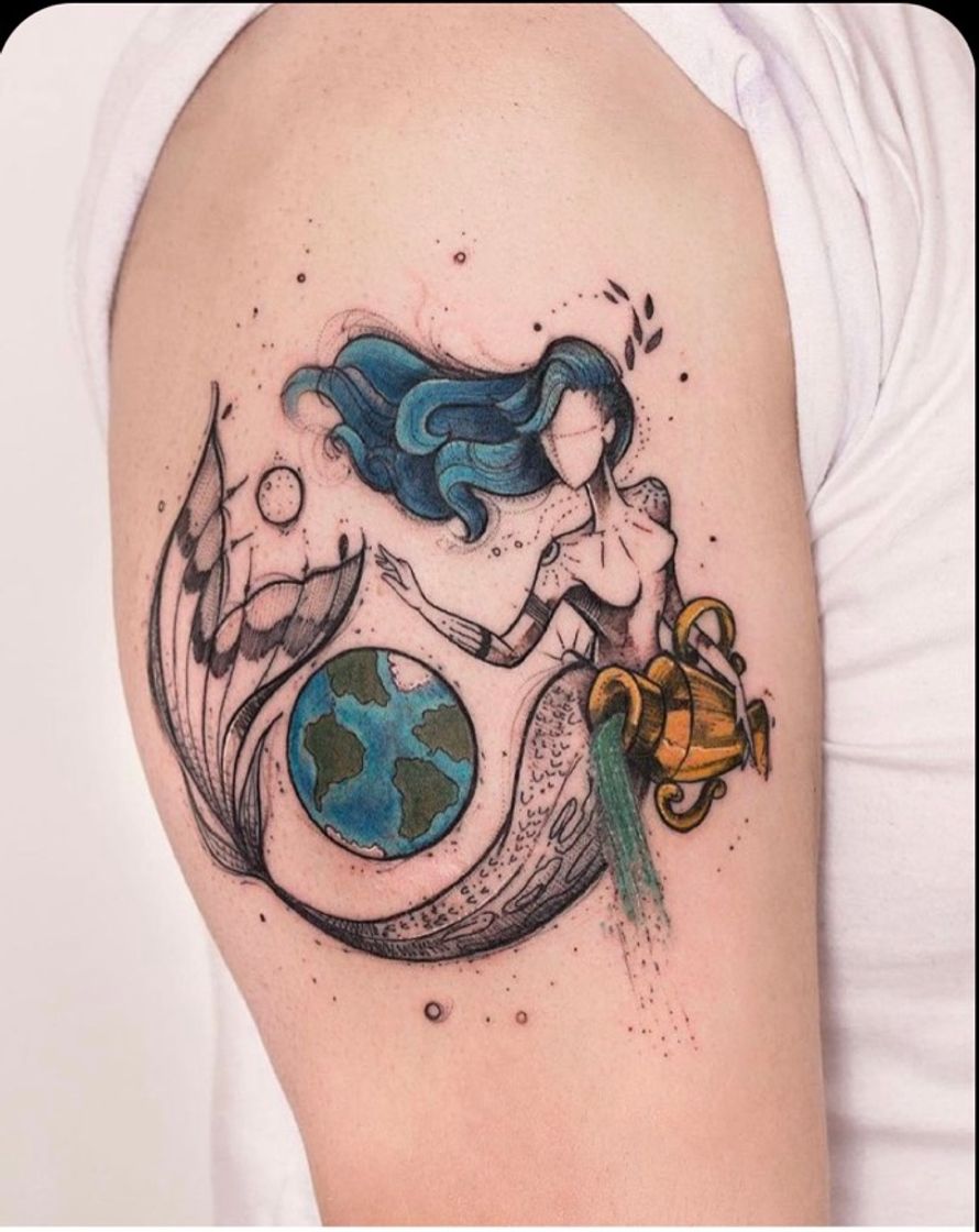 Moda Tattoo Aquarius 