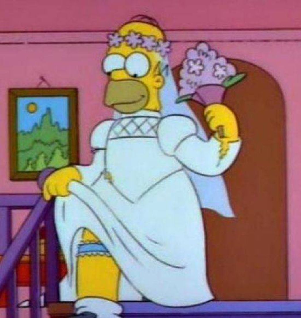 Fashion Homer Simpson de Noiva ✨