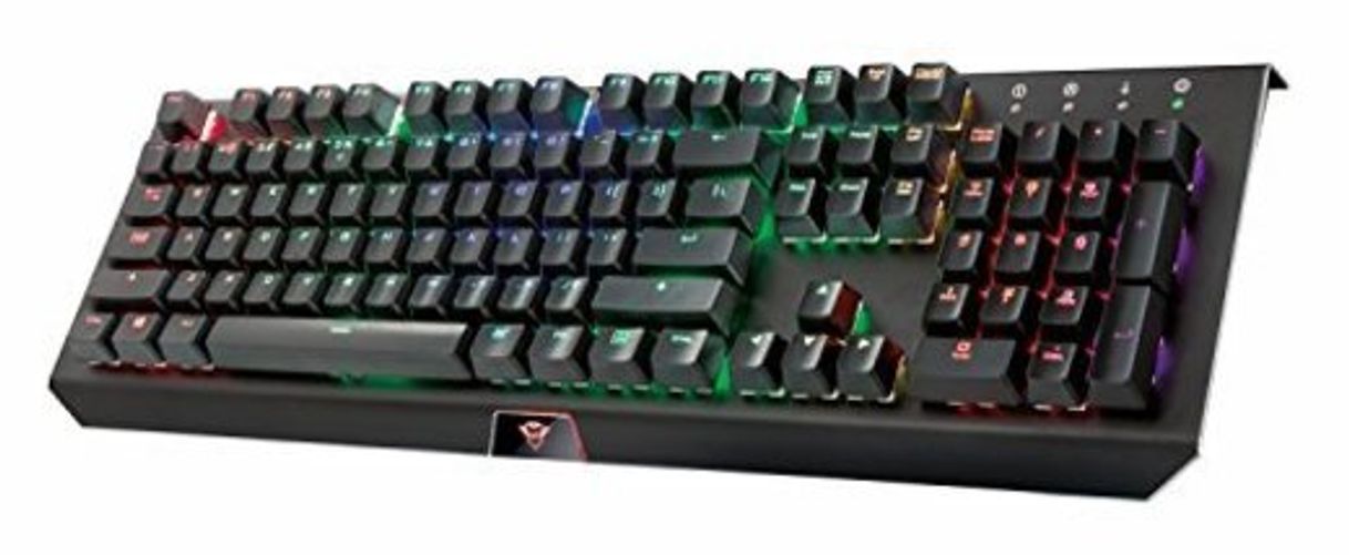 Electrónica Trust GXT 890 Cada - Teclado mecánico Gaming con iluminación RGB LED,