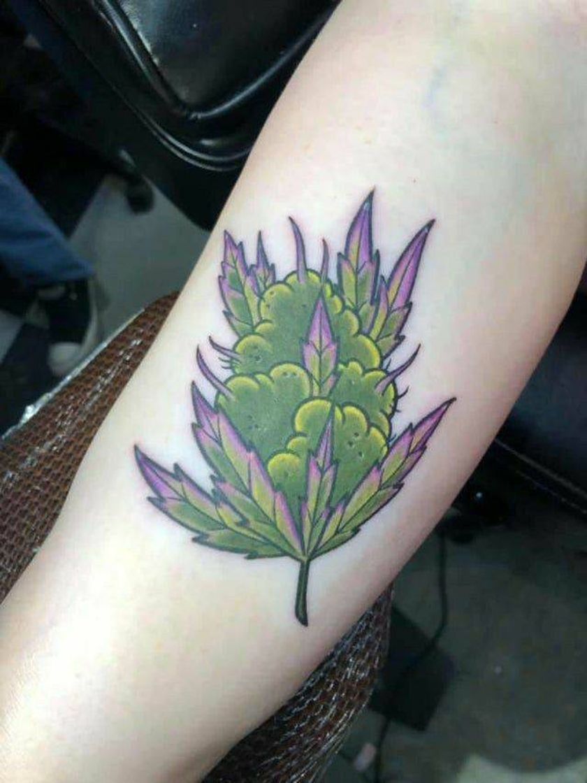 Fashion Tatuagem Weed 