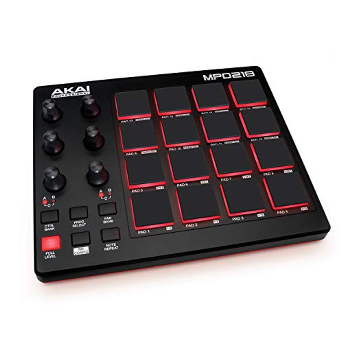 Electrónica AKAI Professional MPD 218 - Controlador MIDI USB portátil con 16 pads