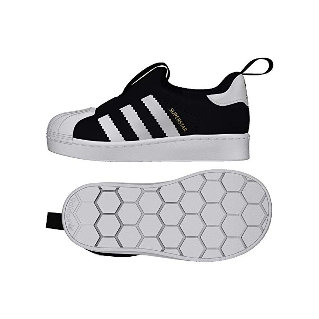 Social Adidas Superstar 360 I, Zapatillas de Deporte Unisex niño, Negro