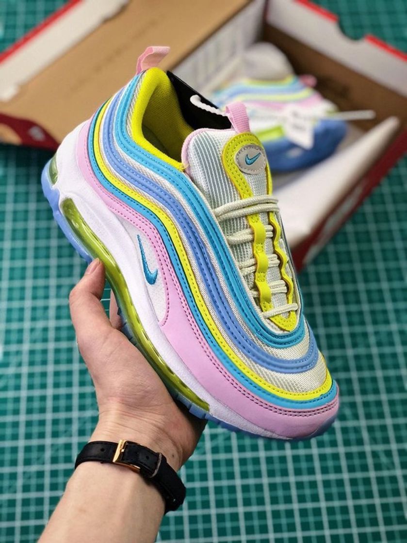 Moda Air Max 97Corduroy Pink Sneakers Running Shoes EU 41 = UK.