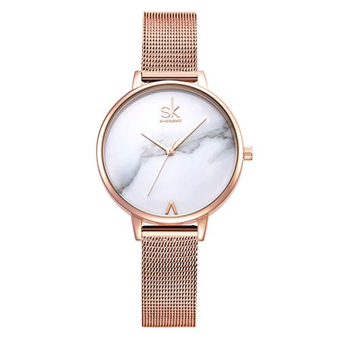 Fashion SHENGKE- Reloj de Pulsera para Mujer, Correa de Malla, Elegante, para Mujer,