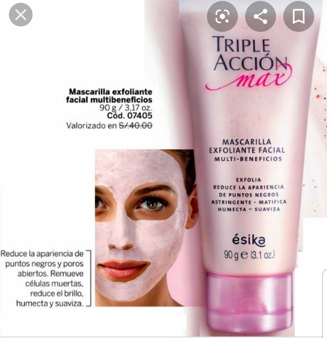 Belleza Mascarilla Exfoliante Facial