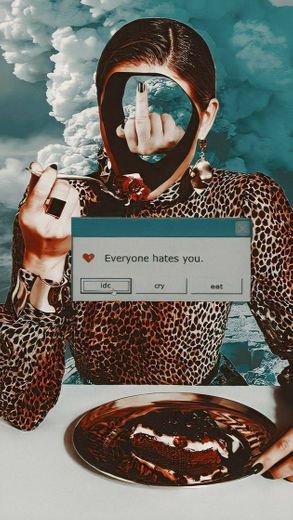 •Wallpaper "hate you"•