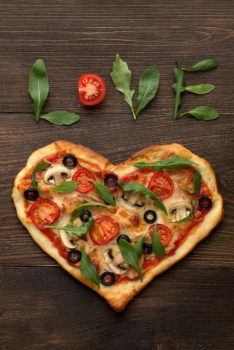 Moda pizza de corazón 🍕❤