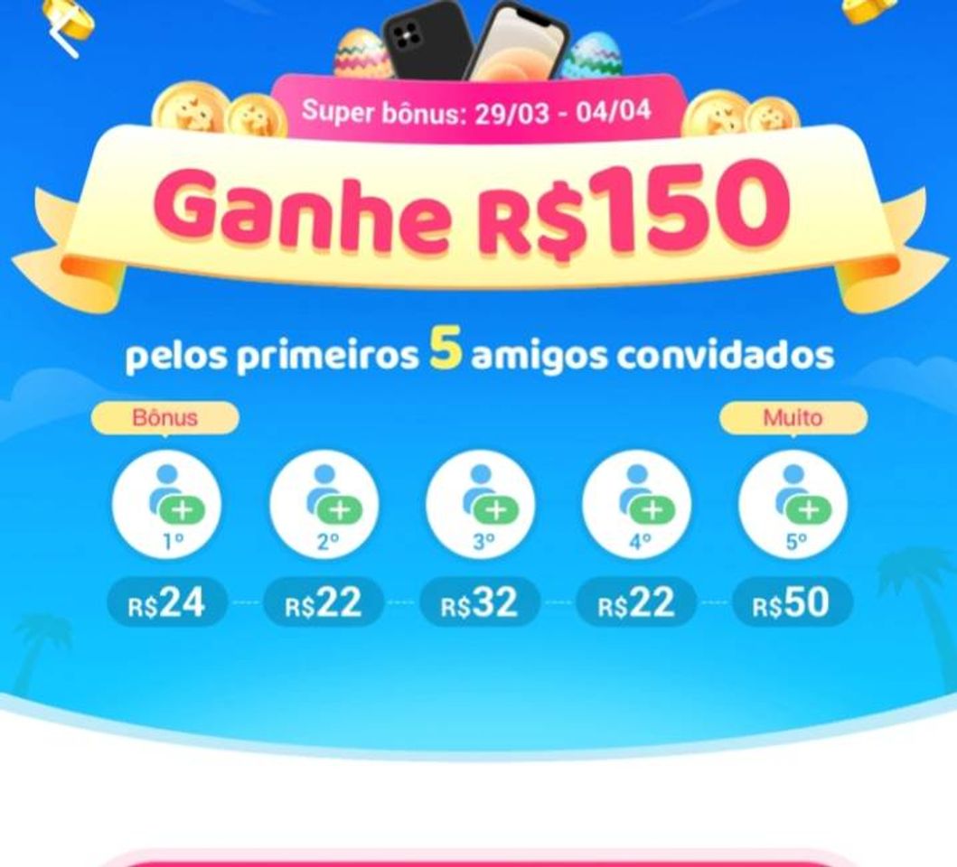 App Ganhe dinheiro no Kwai, faça 150 reais convidando 5 pessoas