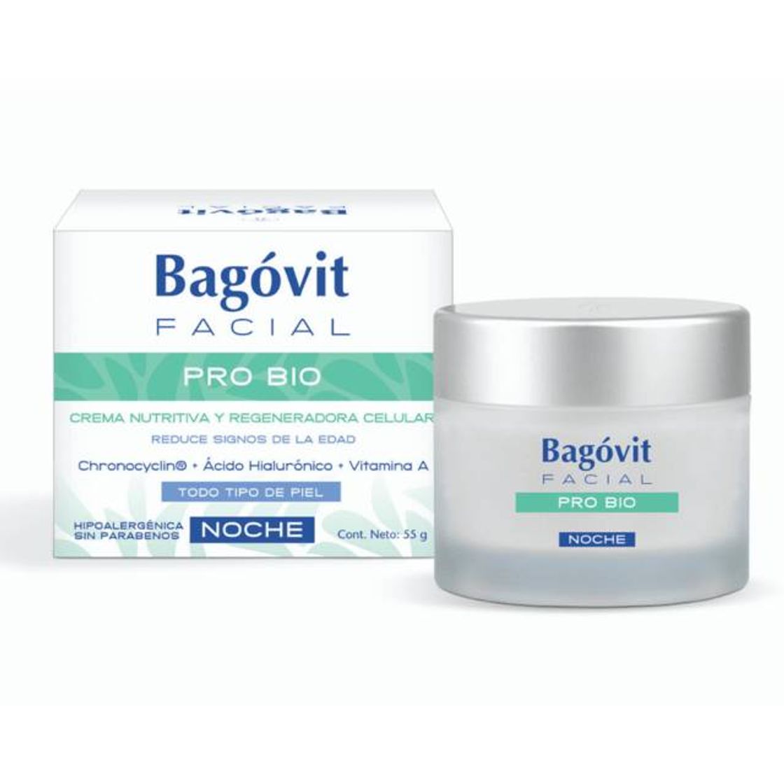 Moda Bagovit Facial Pro Bio Noche Crema Nutritiva y Regeneradora Celular