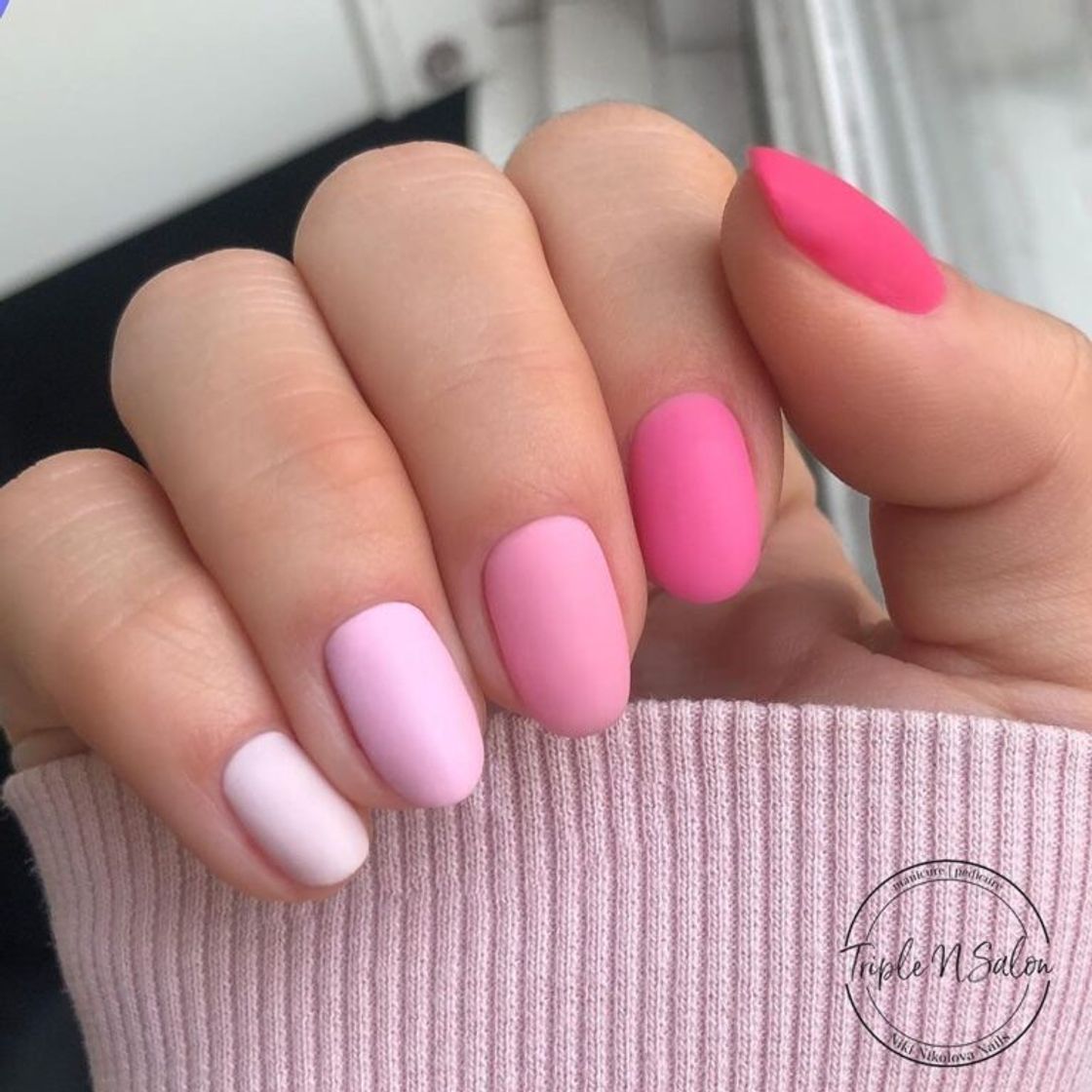 Moda Unhas paleta rosa fosco 