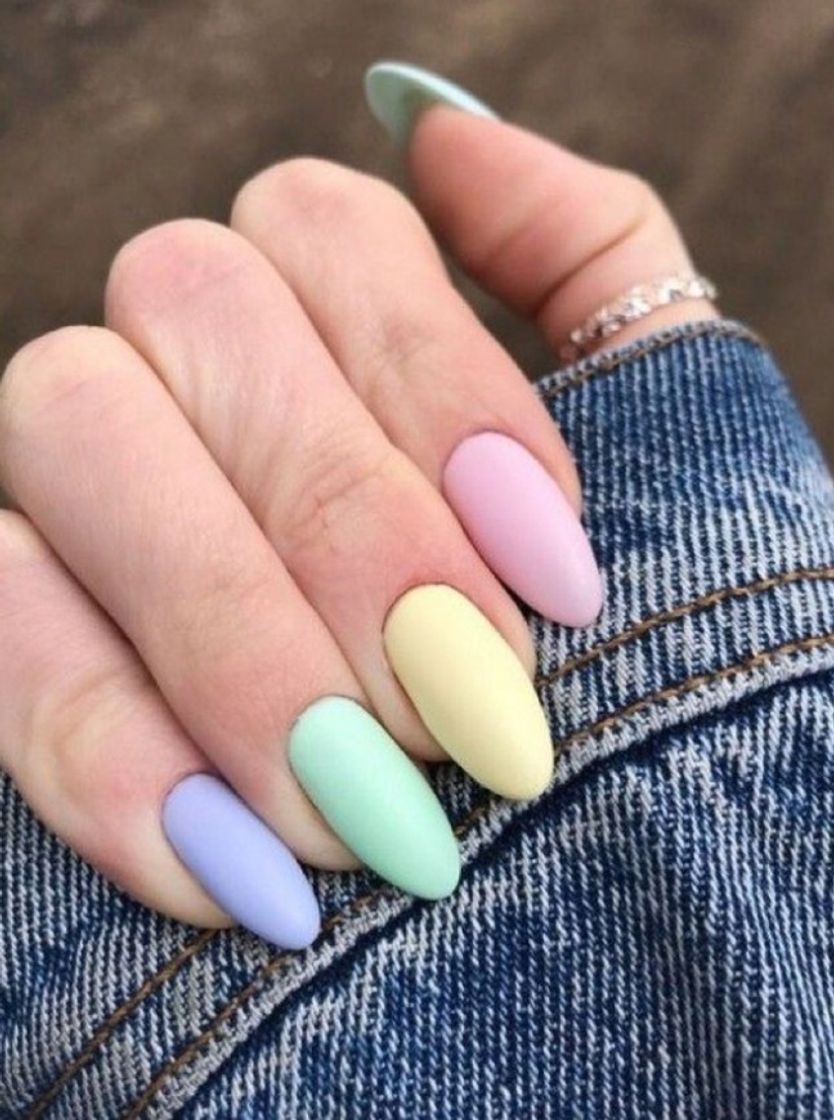 Moda Unhas paleta de cores pastel foscas 