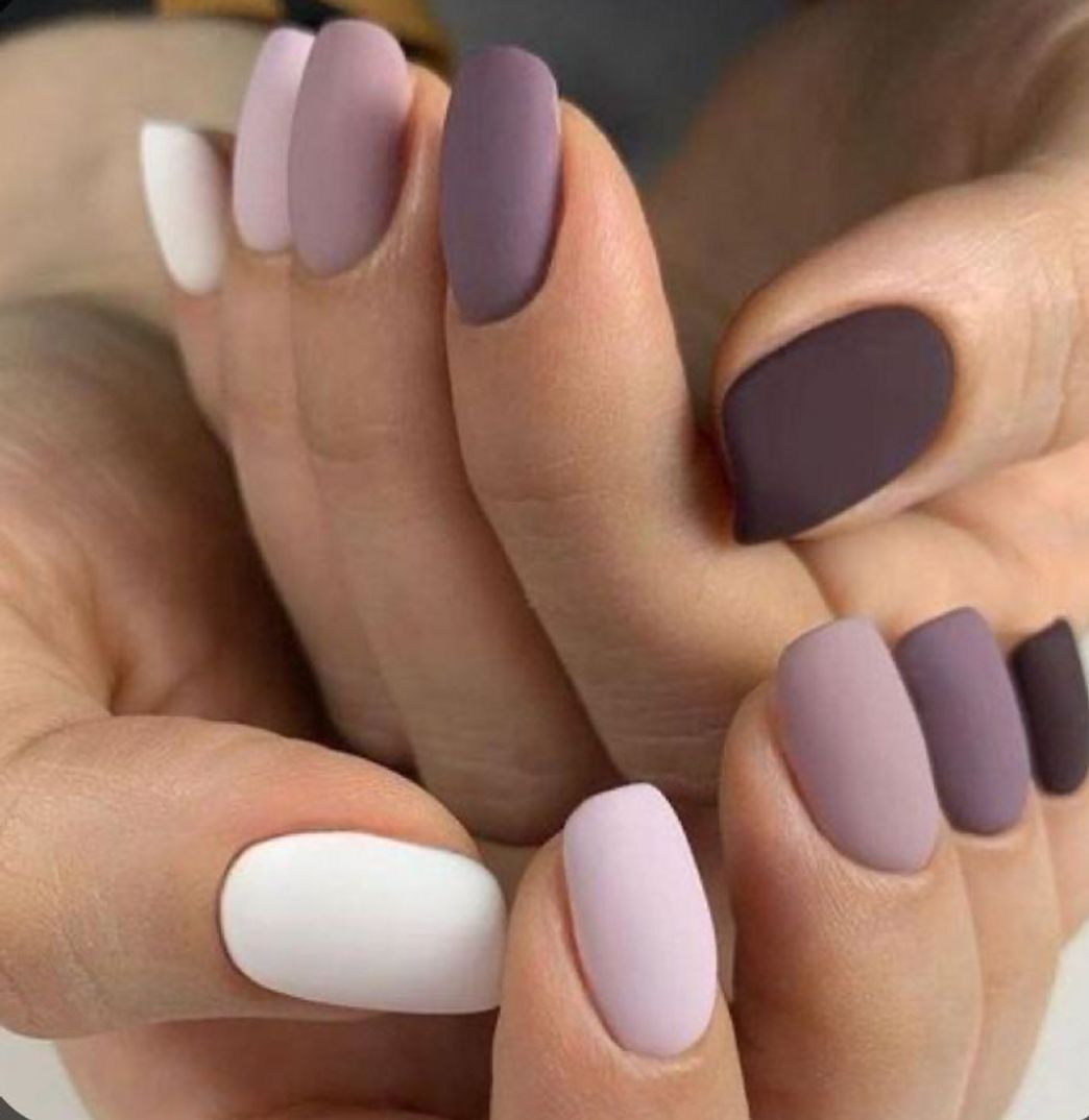 Fashion Unhas paleta roxo fosco