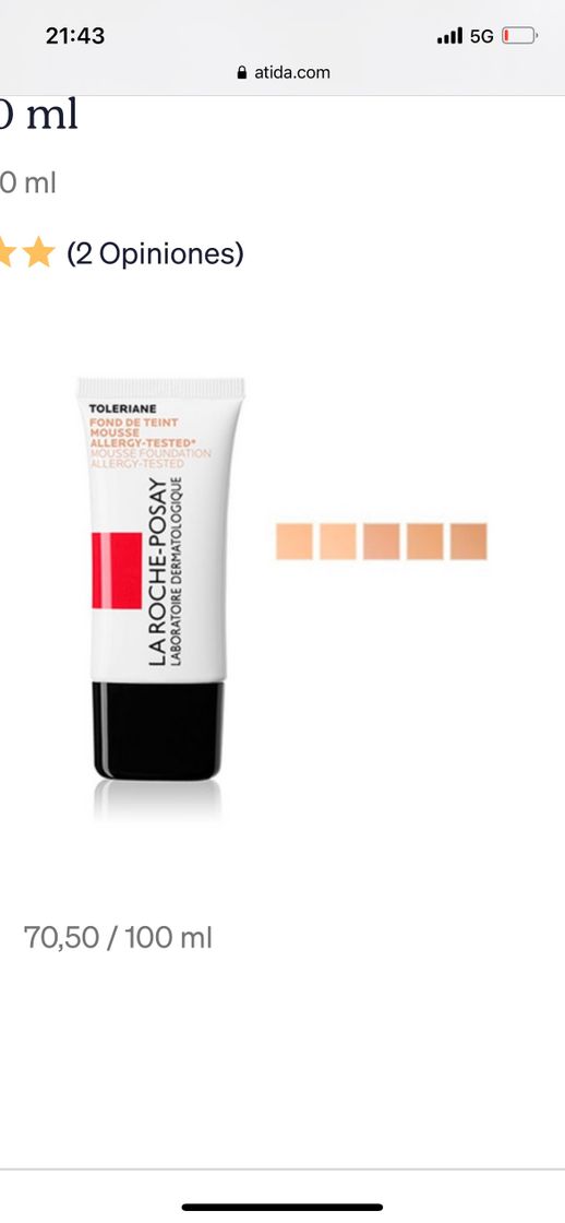 Producto Base la Roche Posay 