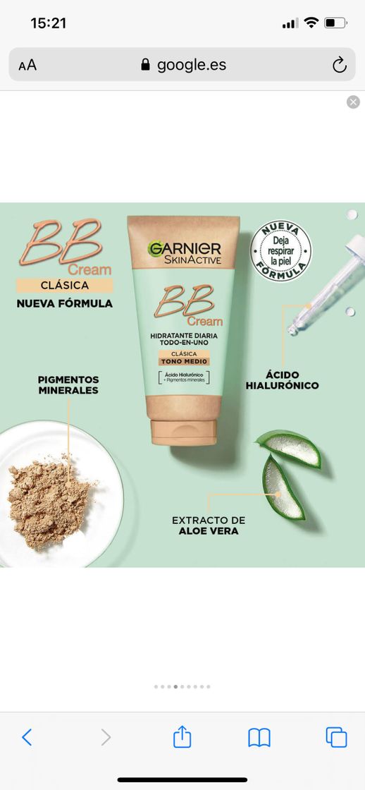 Producto Bb cream garnier 