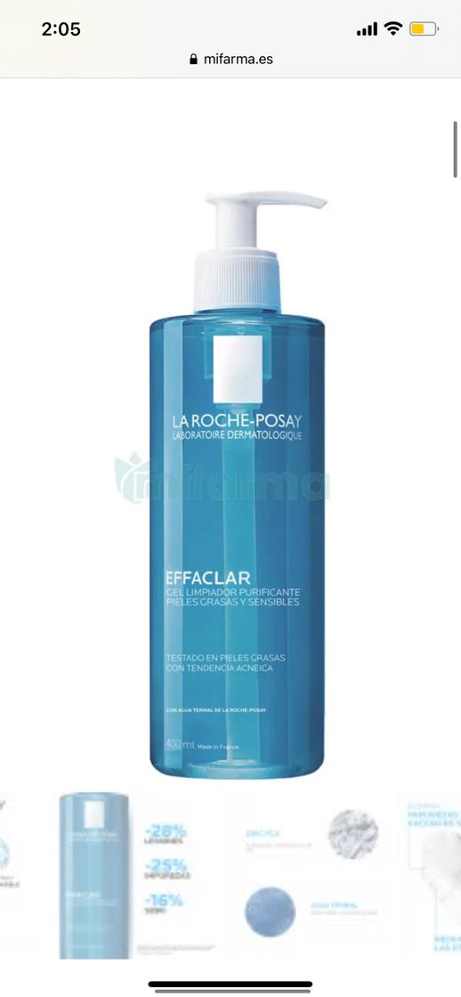 Belleza LA ROCHE POSAY EFFACLAR GEL LIMPIADOR 400 ML