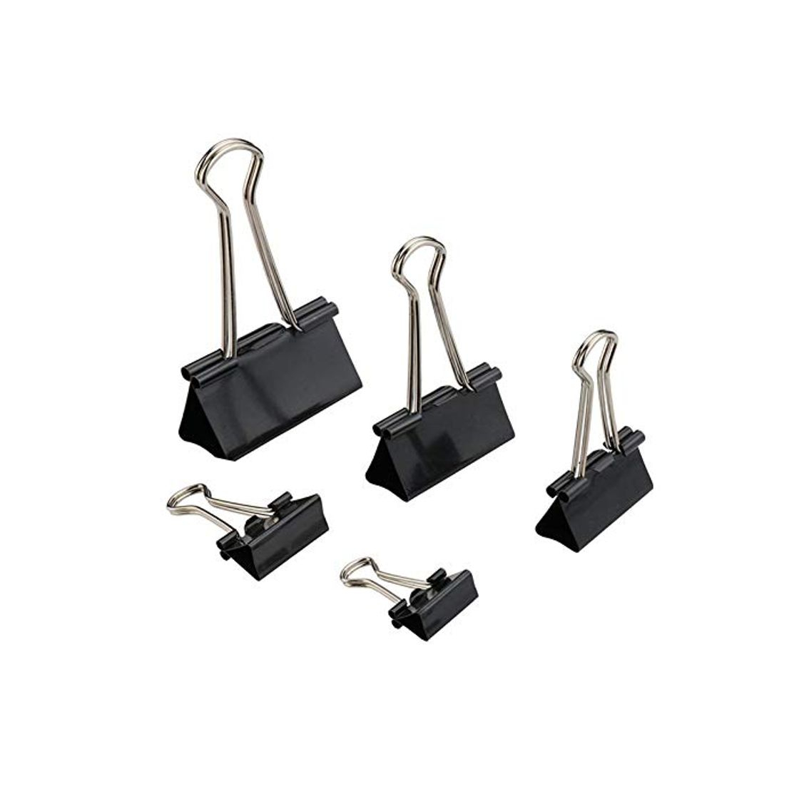 Producto MAIKEHIGH 72 Pinzas Oficina Piezas FoldBack Binder Clips Paper Metal Clamps para